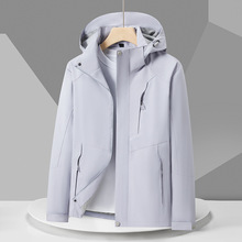 冲锋衣男防风防水一件批发加工户外登山徒步印logo工作服外套女款