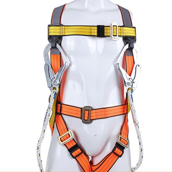 君御 FP-D6带反光条双挂点集成式安全带3股绳带缓冲包（套装）