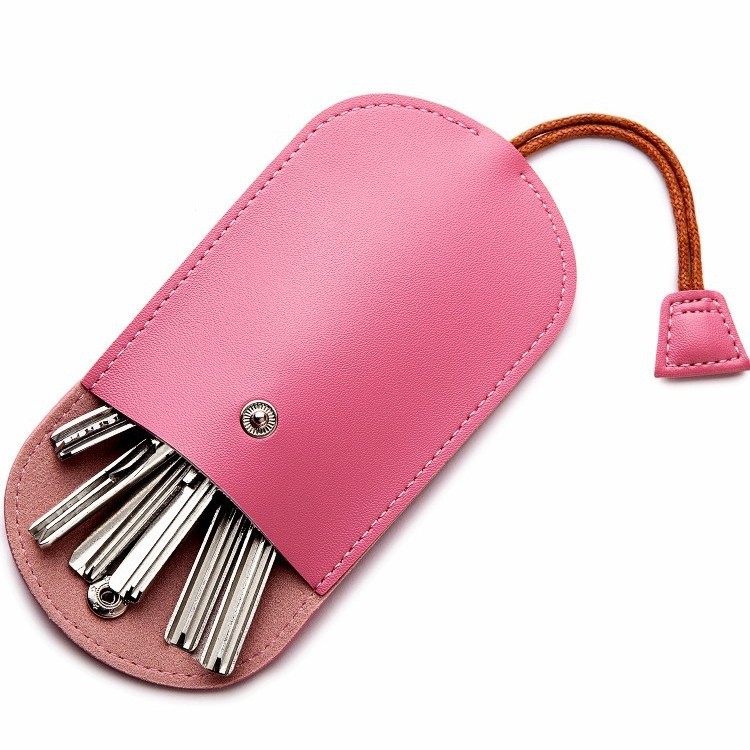Multifunctional pull-out mini key pouch, compact household key pouch, large capacity electric vehicle key protector.