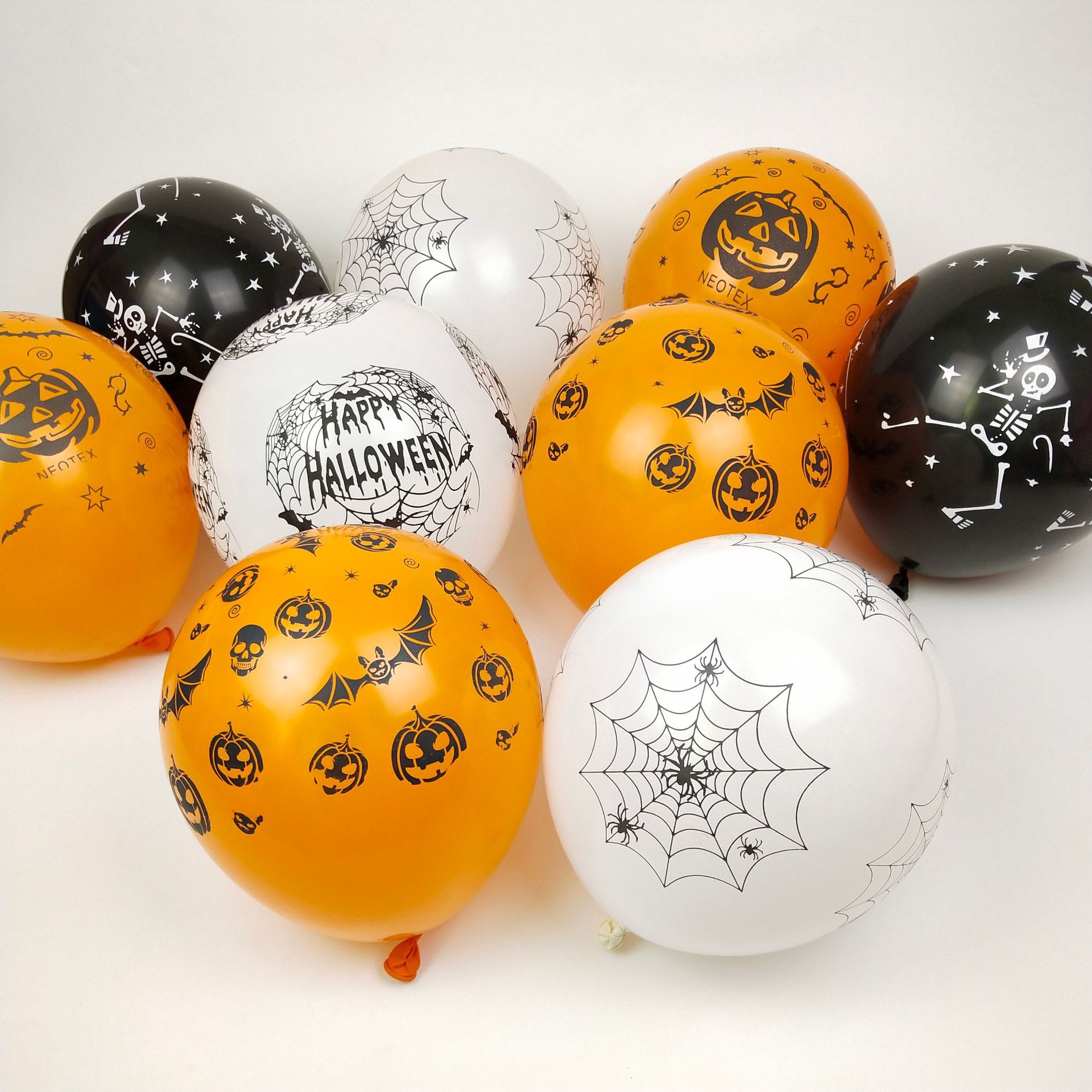 Halloween Latex Balloon Party Halloween Creative Ghost Funny Ghost Festival Bat Spider Web Latex Decoration