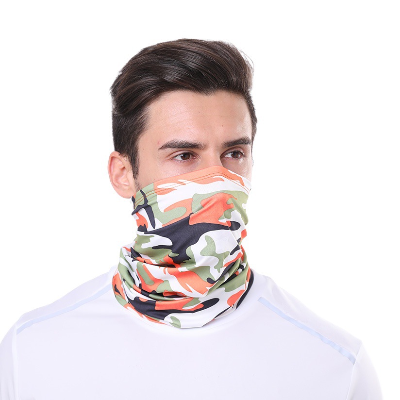 Ice Silk Magic Headscarf Men's and Women's Summer Sunscreen Scarf Outdoor Riding Fishing Varieties Dust Mask Face Towel Neck Set