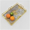 Factory light luxury iron art disk metal cosmetics storage fashion pallet European -style fruit plate creative home fruit plate