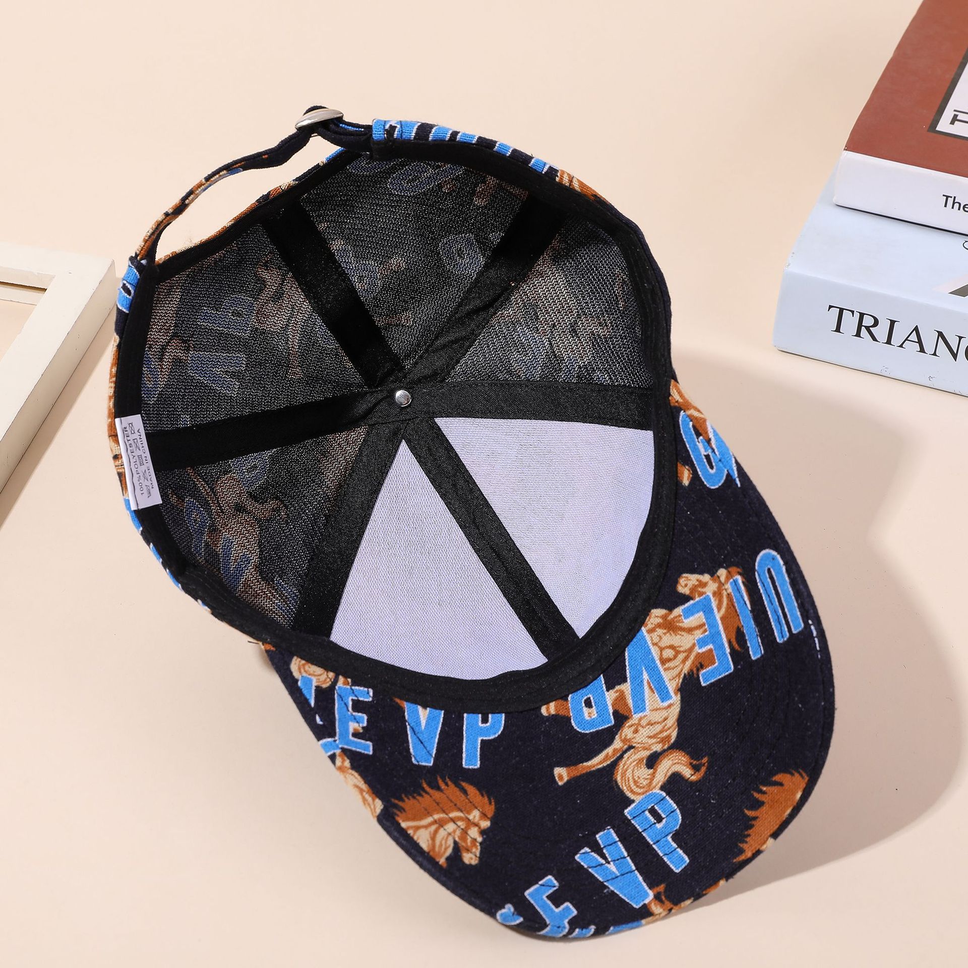 Gorra de béisbol nueva neutral hombres y mujeres impreso casquillo enarbolado moda delgada sol sombrero pareja pluma impresa casquillo enarbolado