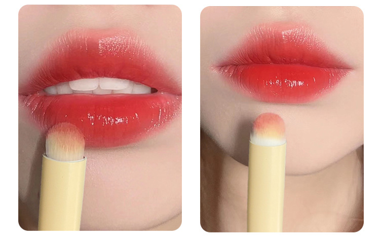 Small steamed bun mushroom head concealer brush, sponge head lip brush, lipstick smudging base, no brush marks, soft round head makeup brush undefined