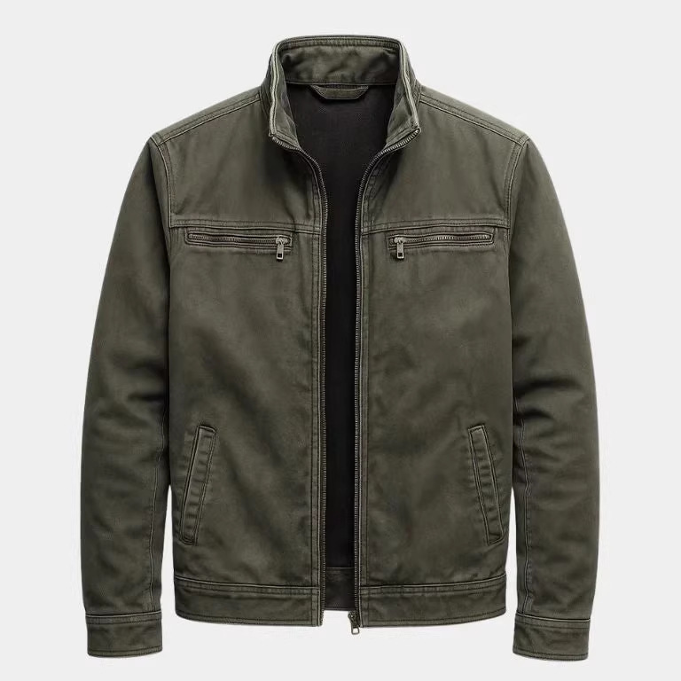 European and American Spring Jackets, Men's Workwear Jackets, Casual Retro Long-Sleeved Cardigans, Loose Sports Outerwear, Foreign Trade Cross-Border Men's Clothing