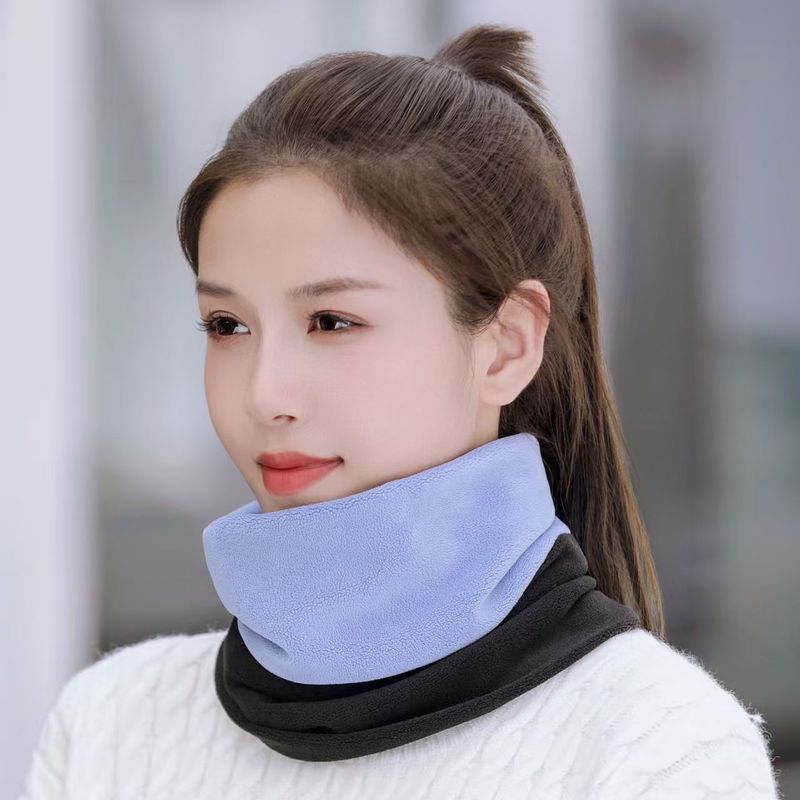 新款围脖冬季保暖脖套围巾女士加绒加厚面罩护颈椎脖子套春秋男|undefined