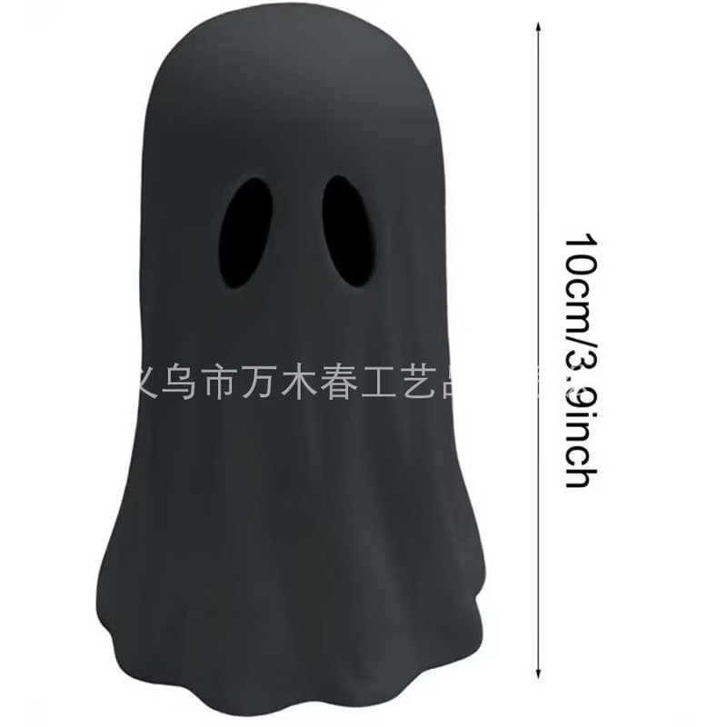 跨境新品万圣节可爱白幽灵派对装饰庭院摆件书房桌面装饰摆件|undefined