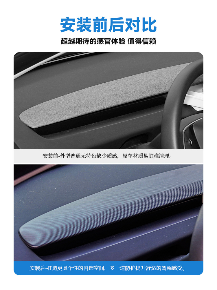 Suitable for Tesla's New Model Y/Yl Central Control Air Outlet and Dashboard Integrated Decorative Panel Protection