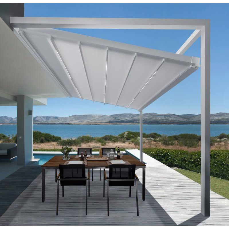 Guangzhou Manufacturer Supplies Outdoor Canopy Tents, Sunroom Shades, Electric Aluminum Alloy Skylights, Glass Roof Awnings
