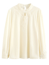 法式气质百搭蕾丝衫女时尚亮片长袖衬衫秋季新款显瘦上衣漂亮小衫