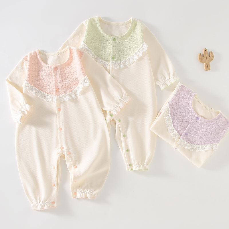Cotton children's lace cute bodysuit girl's