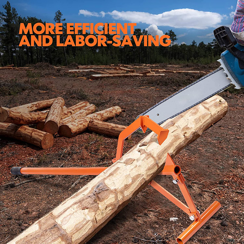 木头支架 木头千斤顶 园林工具锯木支架 木工工具 铁柄圆木夹