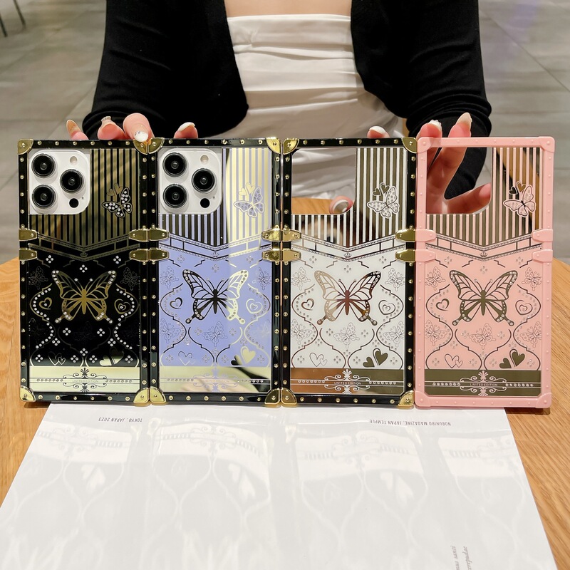 For iPhone16PRO Apple 15 European and American fashion brand diamond butterfly Samsung S23U luxury flash diamond mobile phone case For iPhone16PRO Apple 15 European and American fashion brand diamond butterfly Samsung S23U luxury flash diamond mobile phone case
