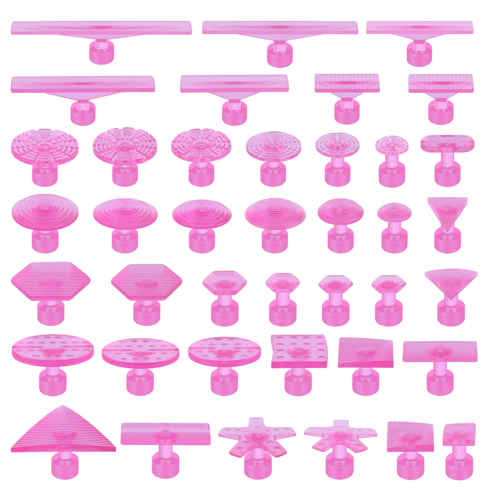 Набор прокладок для ремонта вмятин PDR, 40 предметов, материал PC, высокая прочность, универсальный аксессуар для съемника