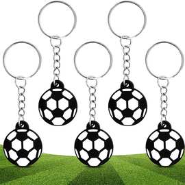 2024欧洲杯足球钥匙扣PVC球迷用品篮球小挂件纪念品礼品跨境新品