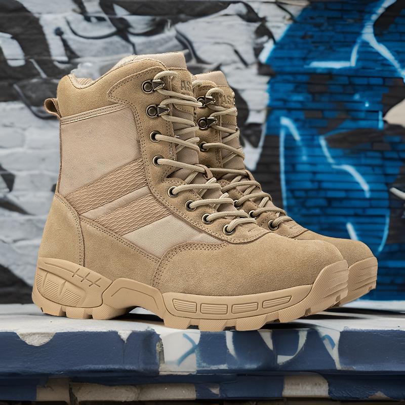 Fuente del fabricante Botas de combate para hombre Nuevos zapatos de entrenamiento en el desierto Botas de senderismo al aire libre