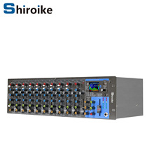 12路调音台舞台专业混音器酒吧音响打碟USB声卡录音蓝牙24DSP效果