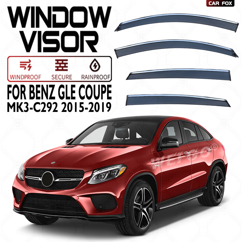 Suitable for Mercedes-Benz Gle Window Visor Rain Shield Rain Eyebrow Benz Gle Coupe Window Visor