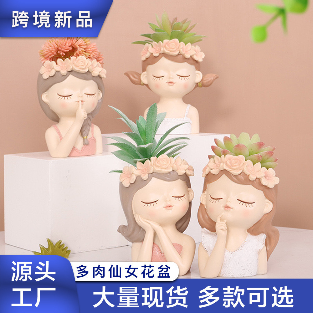 Maceta pequeña de resina para jardinería