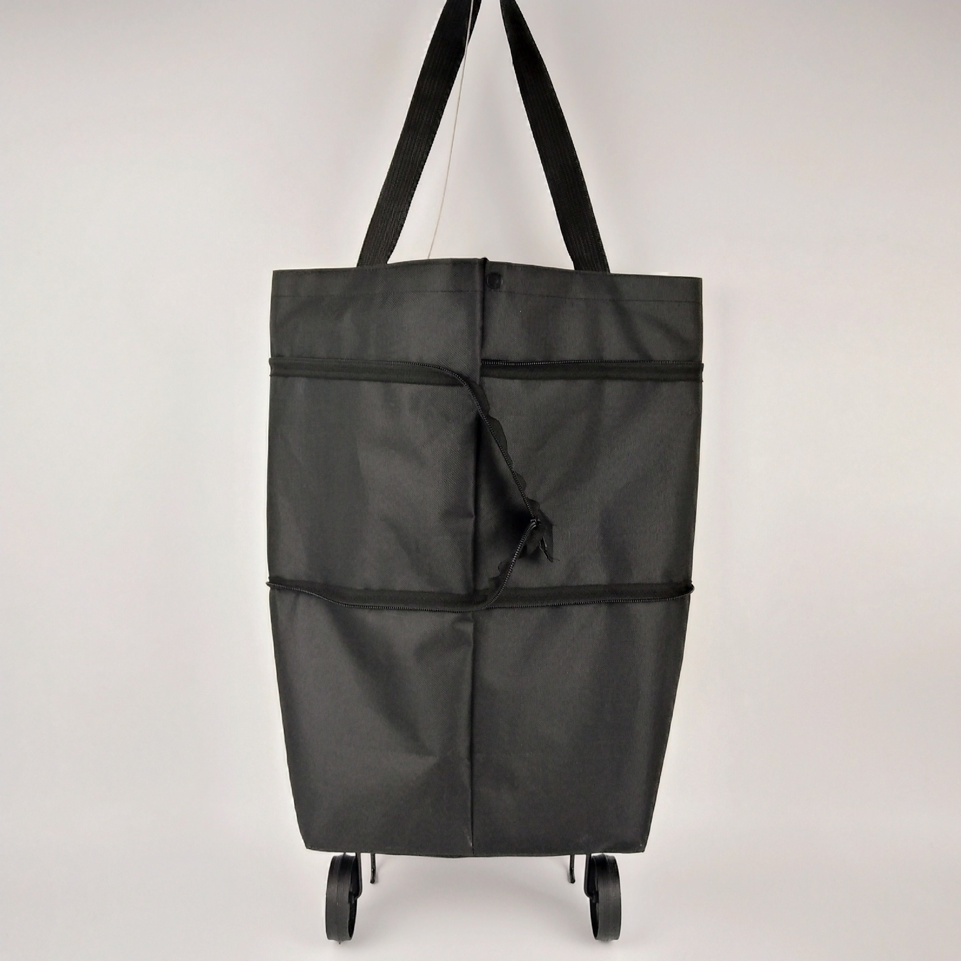 Carrito de Compras Plegable Doméstico de Tela de Oxford Portátil con Ruedas
