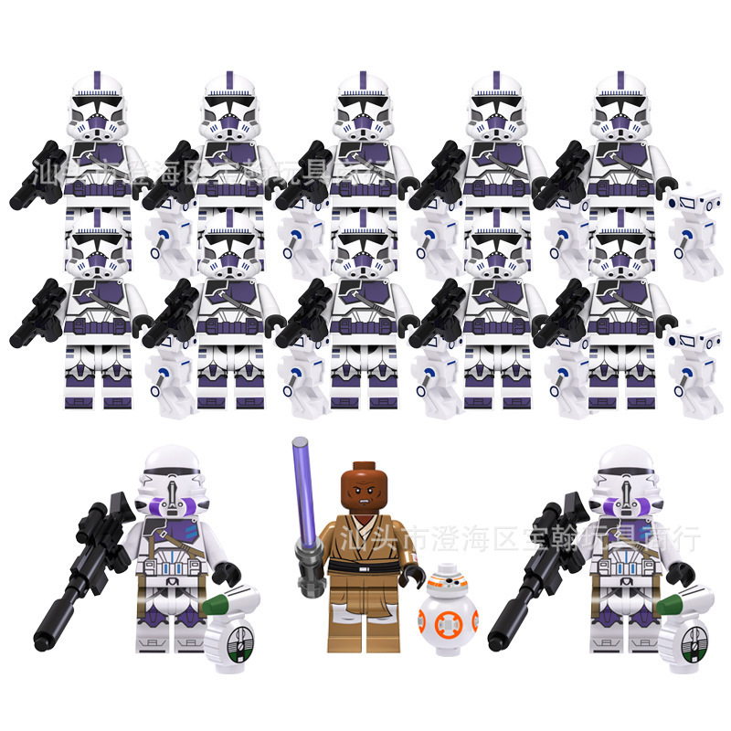 【Bagged Set】13 Styles of 187th Legion Planet Puzzle Assembling Battle Building Block Figures Toys for Boys