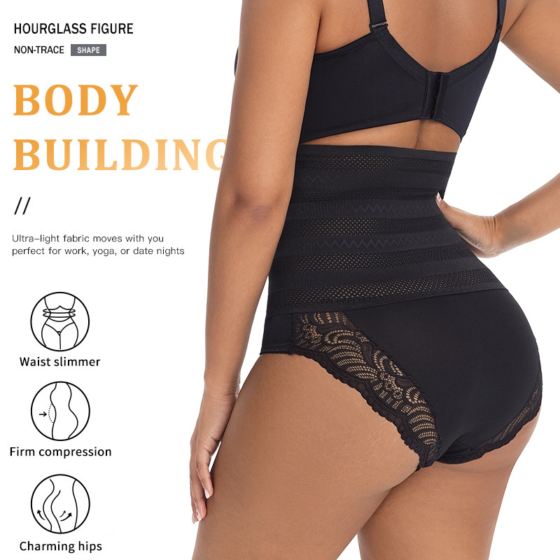 Pantalón Moldeador de Tiro Alto con Malla Nailon Moldea el cuerpo, Control de abdomen
