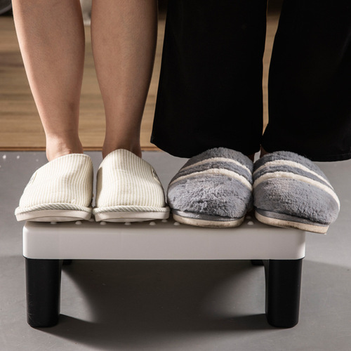 Roller footrest creative non-slip footrest office desk foot massage stool home bathroom footstool