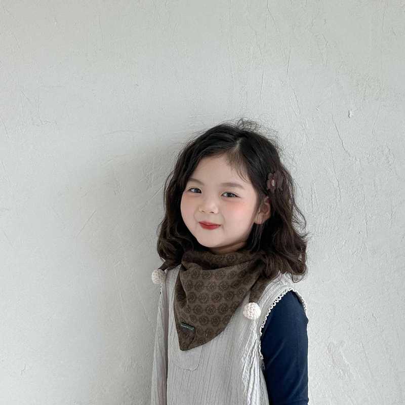 儿童围巾秋冬季小碎花薄款男女童小方巾防风保暖女宝宝围脖小围巾|undefined