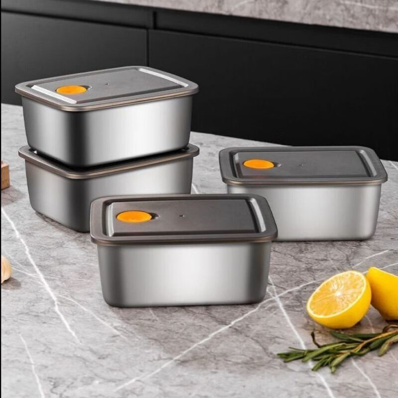 ステンレス鋼の食品グレードの密封蓋大容量長方形ピクニックポータブルボックス冷蔵庫オーブントランスボーダー|undefined