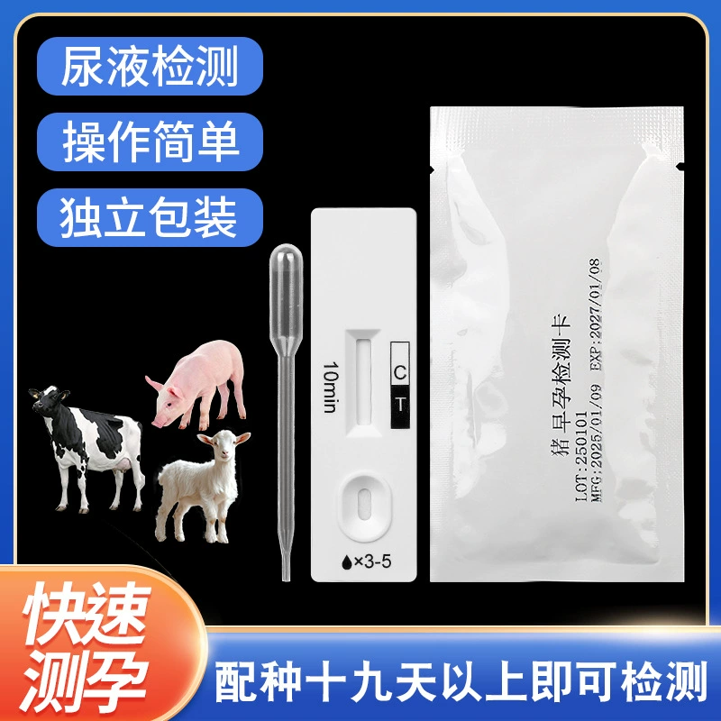 Тест на раннюю беременность для свиноматок, коробка для теста на беременность для свиней, набор для теста на беременность для свиней, оборудование для свинофермы, коробка для тест-бумаги для крупного рогатого скота