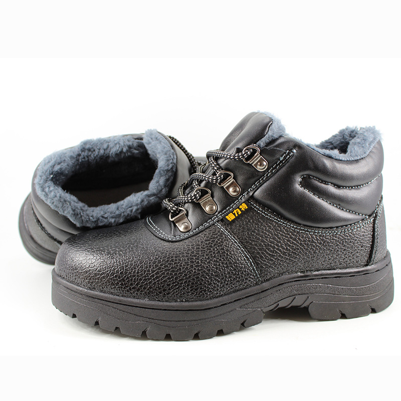 冬季加绒保暖劳保鞋男 安全鞋 防砸防刺穿包钢头工地鞋高密厂家