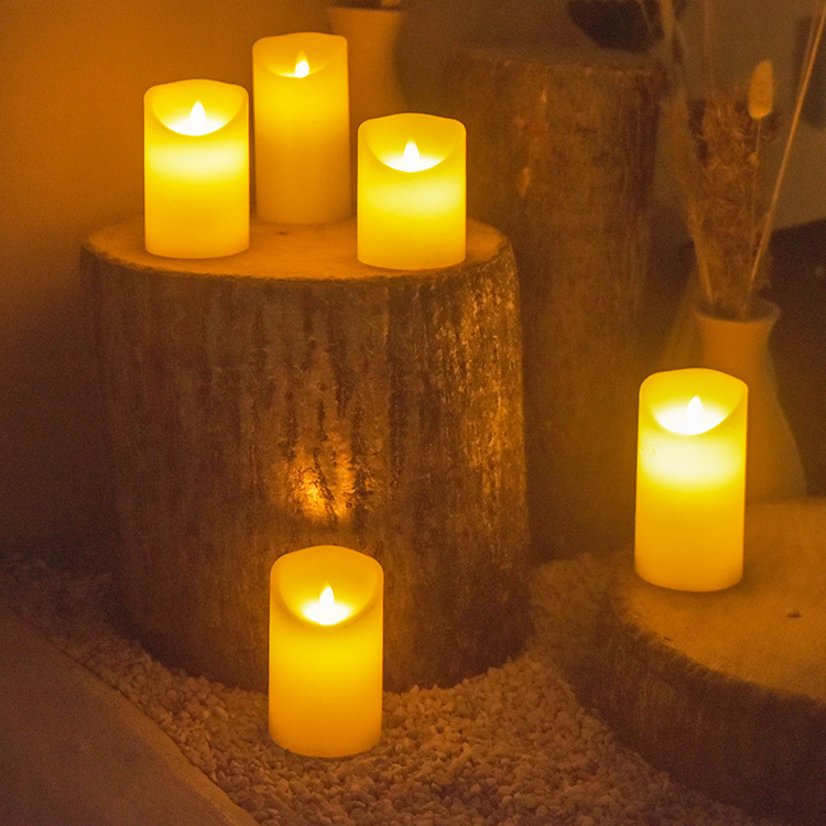 LED電子ろうそく灯ロマンチックな結婚祝いは街灯を導いてろうそくのホテルの家の誕生日パーティーの装飾をシミュレーションします。|undefined