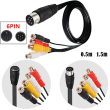 DIN 6Pin �D 4RCA ĸ�^�D�Ӿ� 6 � DIN ���^�Dɏ���� ��ҕ�l��̖