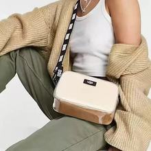 真皮真羊毛2025秋冬新款ug女包羊羔毛透明果冻相机包单肩小方包女