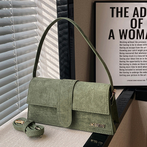This year's popular frosted armpit bag  new winter Internet celebrity trend versatile one-shoulder textured letter crossbody women's bag