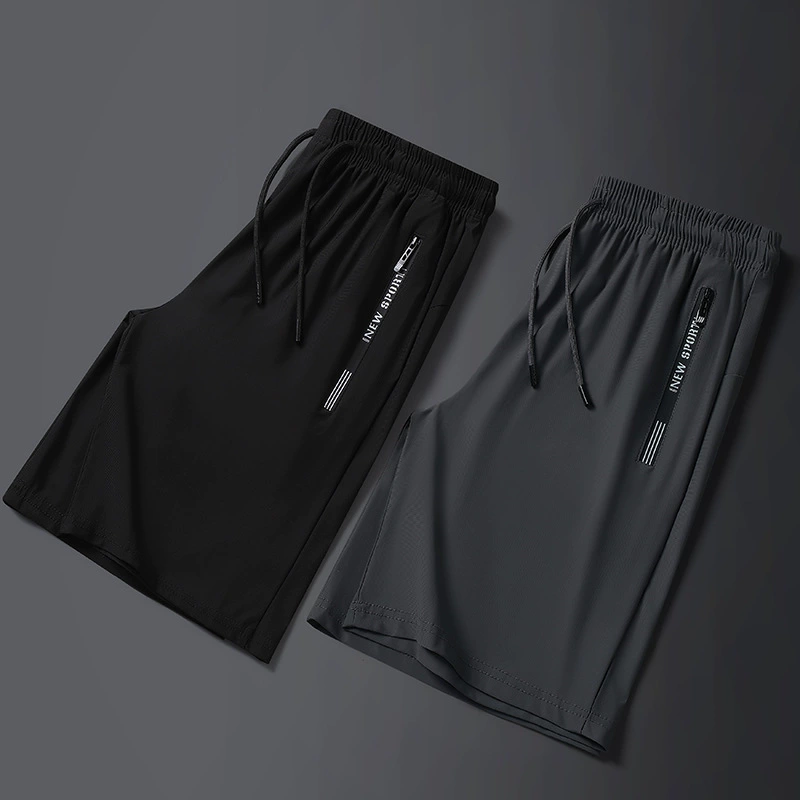 2023 летний новый мужской ультратонкий быстрореосушенный кондиционер ледяной шелк с высокой эластичкой тонкий l повседневные быстрореосушенные спортивные шорты