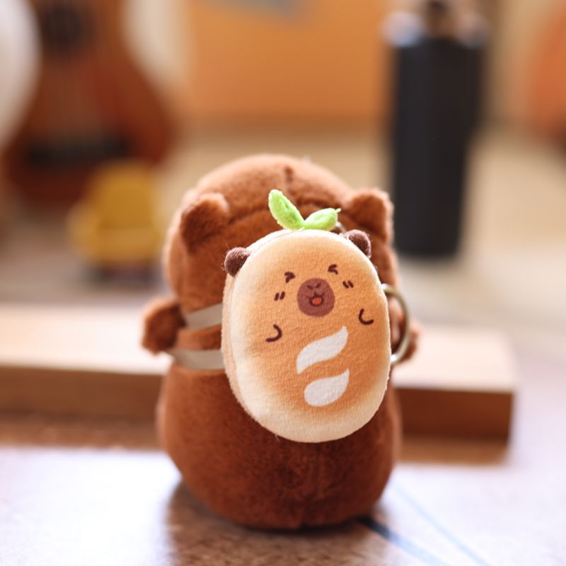 ネットの赤いかわいい萌えカピバラのペンダントのぬいぐるみのぬいぐるみのカピバラのバッグのペンダントのキーホルダーの人形|undefined