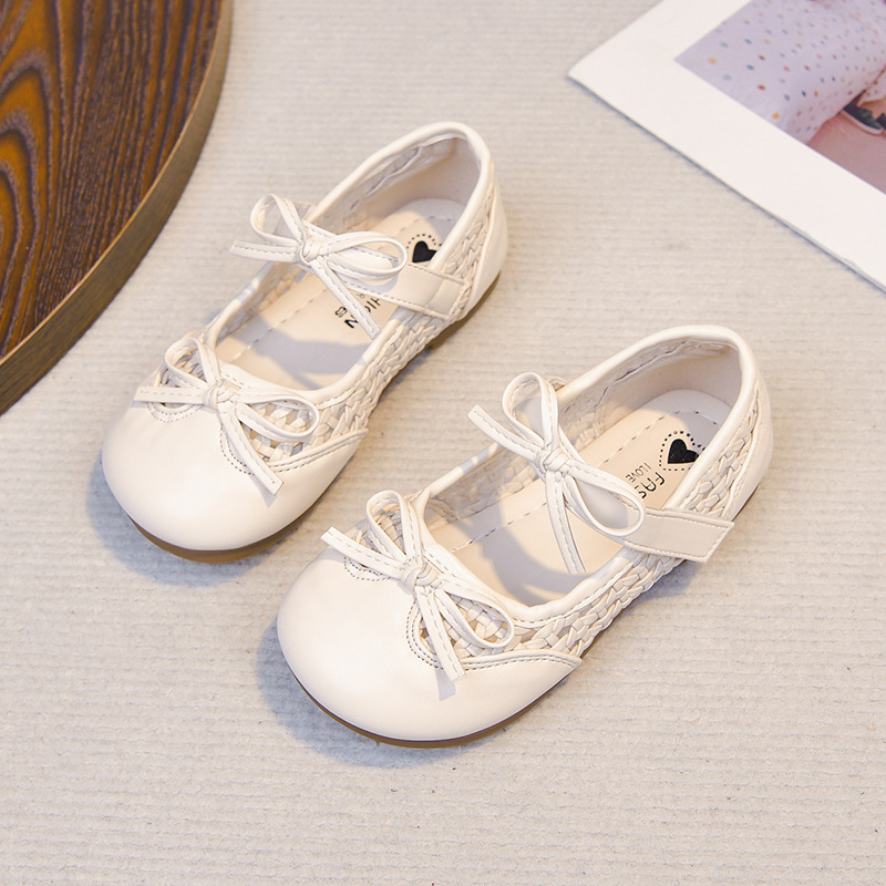 2026 primavera y verano nuevo bebé hueco zapatos transpirables para niños tejiendo zapatos de cuero Mary Jane image 7