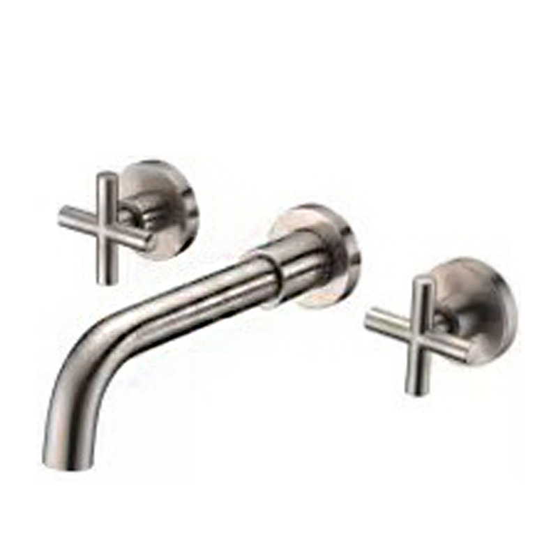 Lavabo oculto doble abierto-cepillado