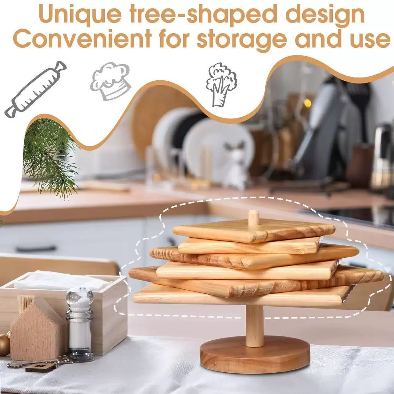 Деревянные теплоизоляционные коврики креативные коврики в форме дерева для столового стола