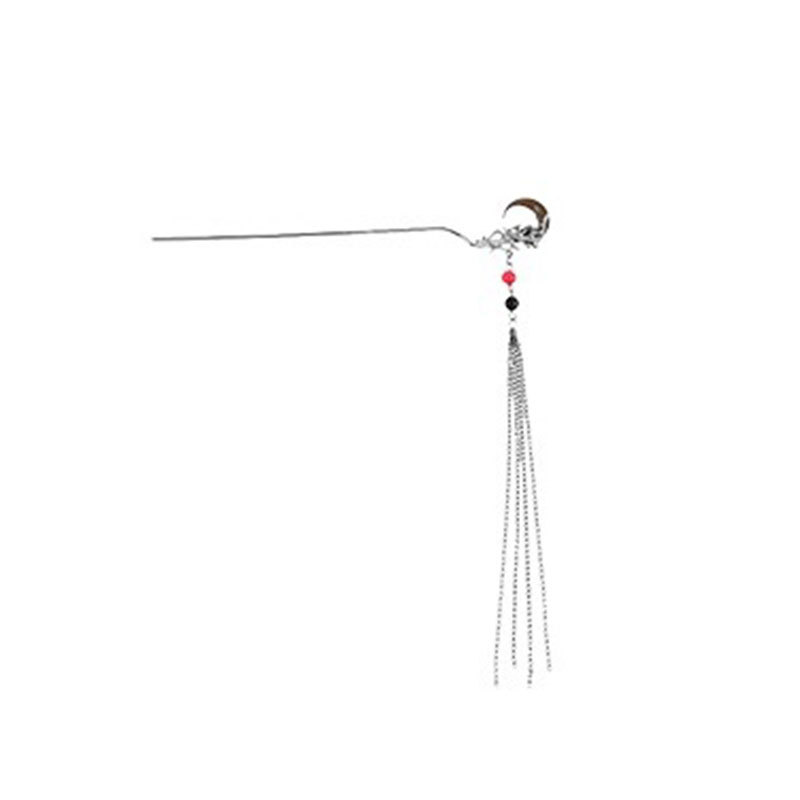 Nuevo estilo chino mariposa bordilla pinzas de cabello para mujeres detrás de la cabeza pinzas de cabello antiguo estilo Han tocado de alto nivel sensación de paso pinzas de cabello