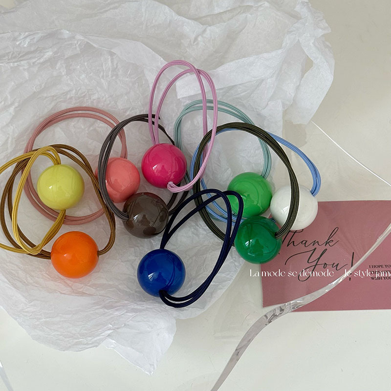 Versione coreana di Dongdaemun palla colorata corda per capelli accessori per capelli elastico ragazza carina palla coda di cavallo corda per capelli accessori per capelli Nuovo_voghion.com