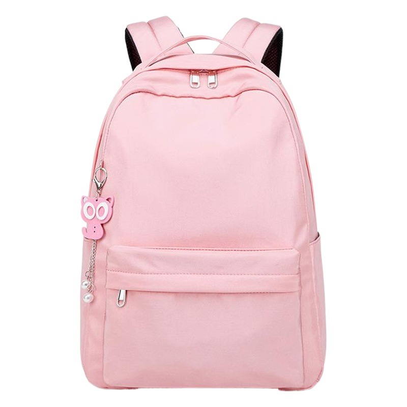 Mochila escolar para estudiantes de primaria y secundaria, versión coreana de color sólido, gran capacidad, estilo moderno para mujer