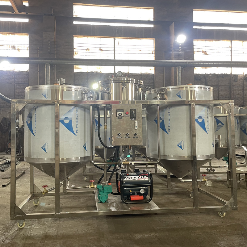 全自动植物油精炼机小型炼油机食用油脱酸脱胶脱水脱色机工厂直销