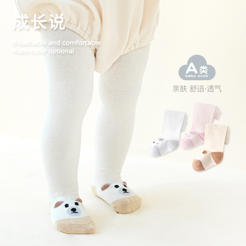Leggings para niños, estilo nuevo de primavera, versión coreana de clase A, pantalones de dibujos animados para bebés recién nacidos, pantalones para niñas