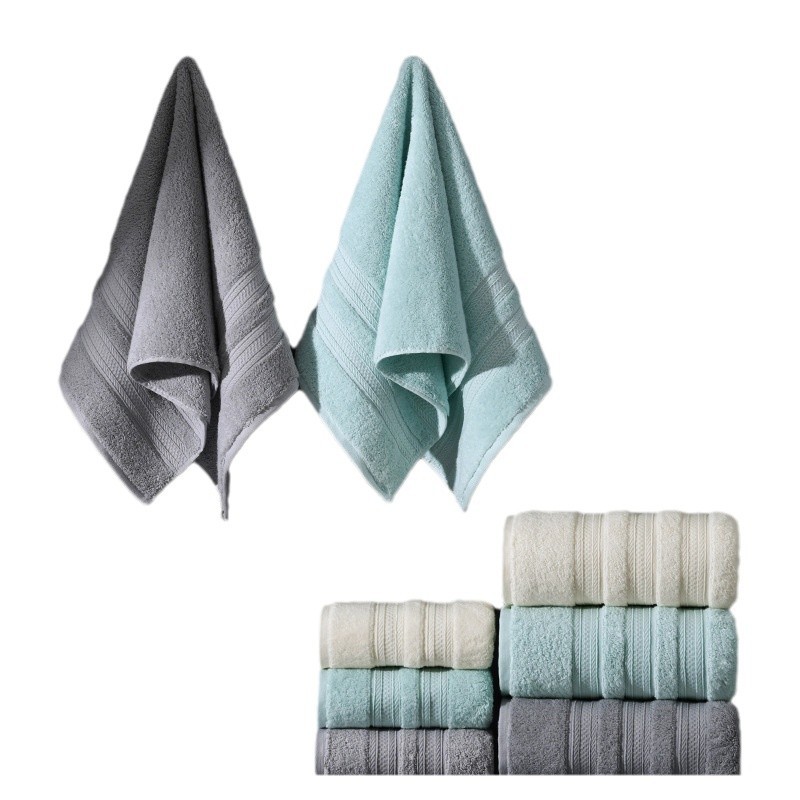 Serviette extra épaisse 180 g, 40 x 76 cm, idéale pour le lavage du visage et l'usage domestique, en pur coton. Vente en gros transfrontalière._voghion.com