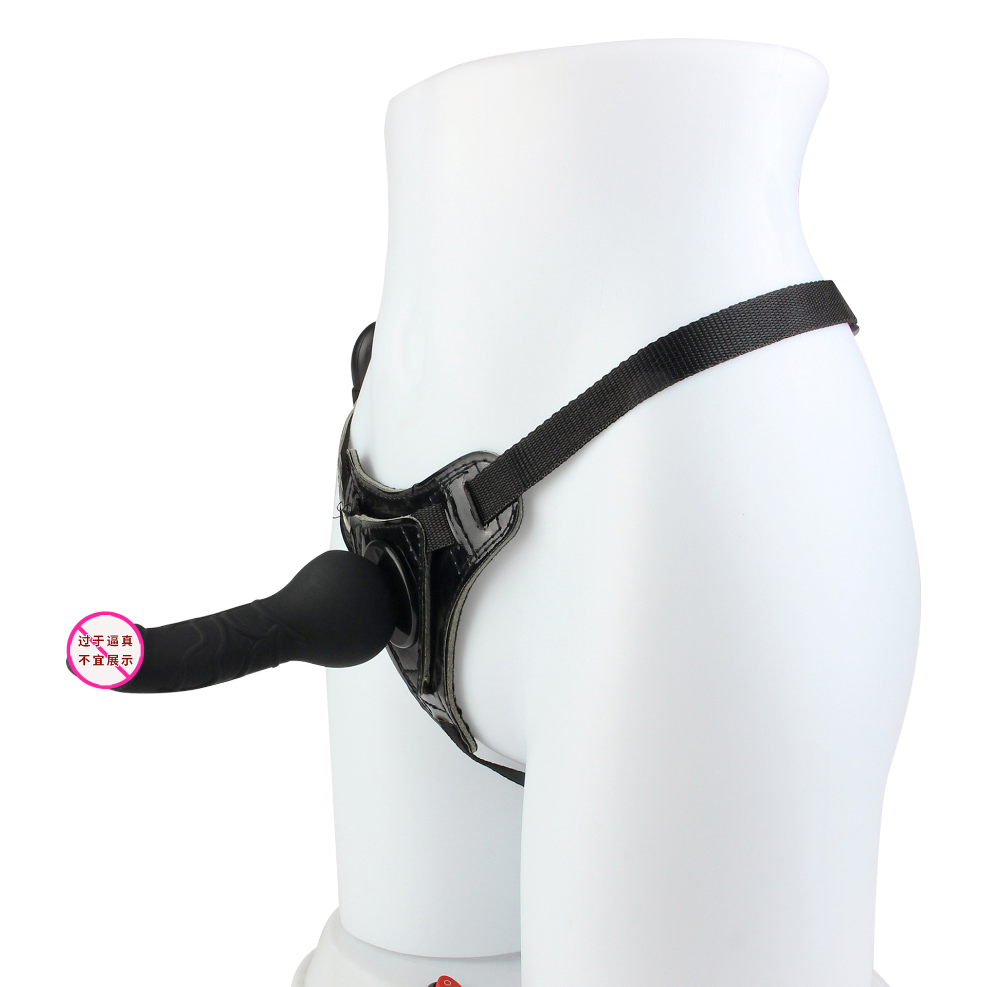 Remote-Control Wearable Vibrating Egg with Silicone Body and Black Harness Pants — detail image 5