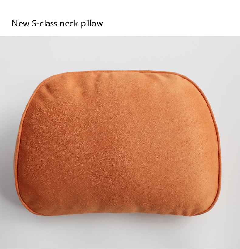 Suitable for the new upgrade S400 Mercedes-Benz Maybach S-Class Orange headrest neck pillow cervical spine car waist pillow