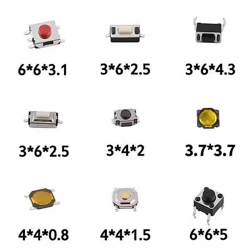 Пакет сенсорный переключатель Кнопка переключатель 2*4 3*6 4*4*4 кнопки 6x6 всего 25 видов 125