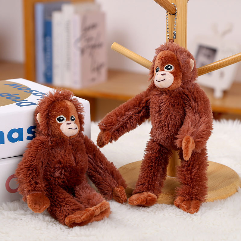 Cross-border Internet-famous Little Monkey Pendant Gorilla Doll Plush Keychain Children's Doll Rag Doll Children's Gift